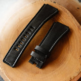 Leather Black Watch Band