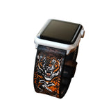 Leather Tiger Watch Band