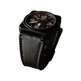 Leather Black Watch Band